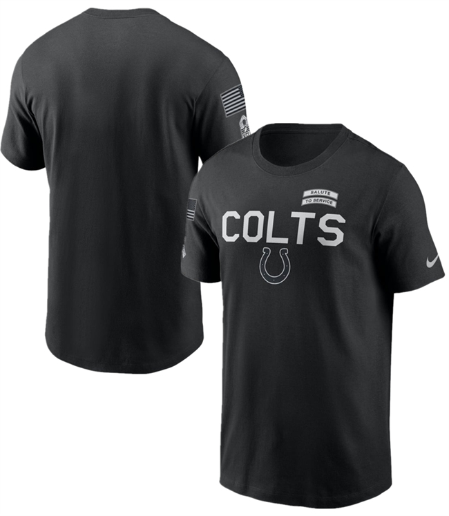 Men's Black Indianapolis Colts 2026 Salute to Service Sideline Dri-FIT T-Shirt